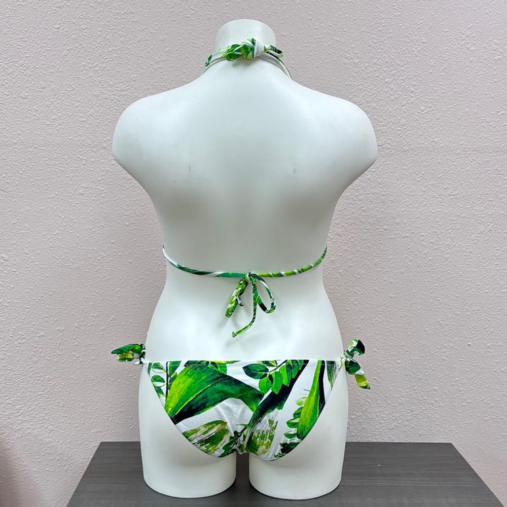 Tropical Leaf Print Bikini Set - Picture 7 of 8